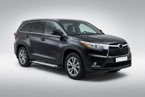 Toyota Highlander 2013-2019 Pedane laterali Allmond Grey (2 pz, alluminio) foto 1
