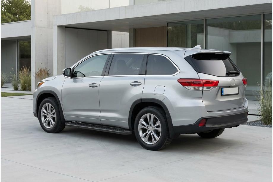 Toyota Highlander 2013-2019 Pedane Laterali Allmond Black (2 pz, Alluminio) Image
