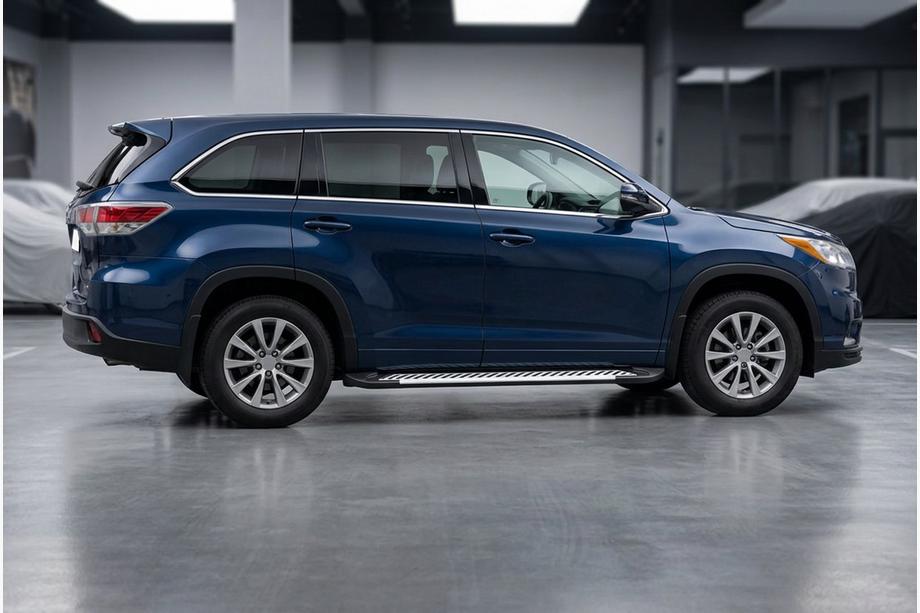 Toyota Highlander 2013-2019 Pedane Laterali Line (2 pz, Alluminio) Image
