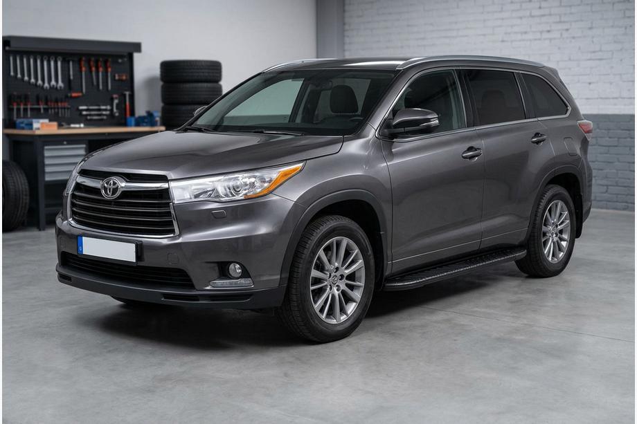 Toyota Highlander 2013-2019 Pedane Laterali Bosphorus Black (2 pz, Alluminio) Image
