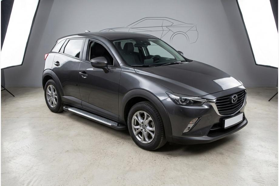 Mazda CX-3 2015- Pedane Laterali Line (2 pz, Alluminio) Image