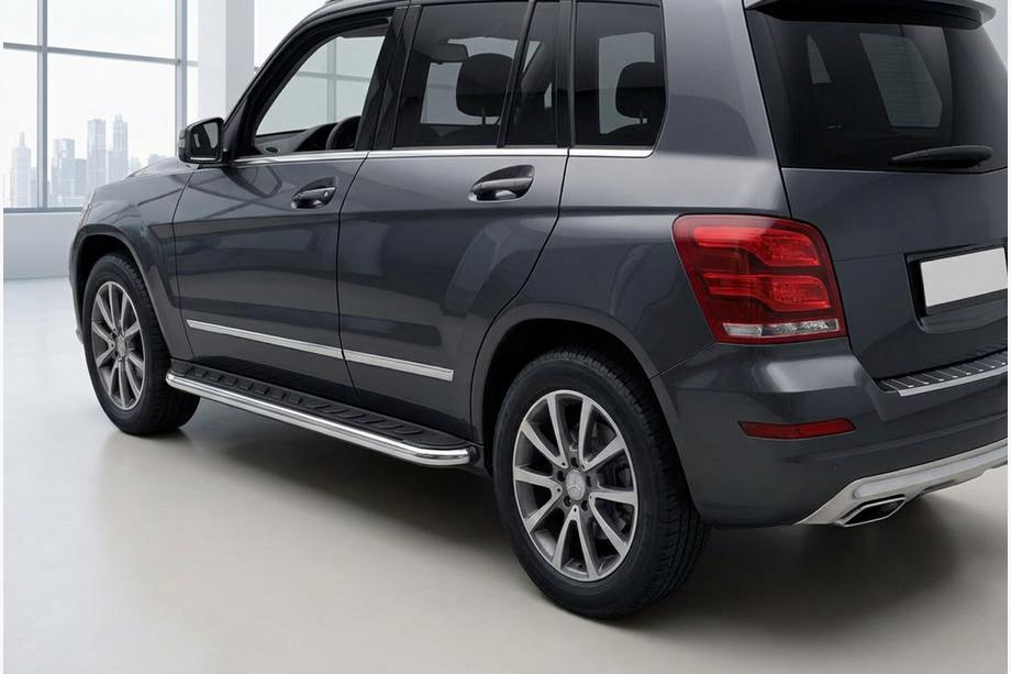 Mercedes GLK class X204 2008-2015 Pedane Laterali Maydos V1 (2 pz, Alluminio e Acciaio Inox) Image