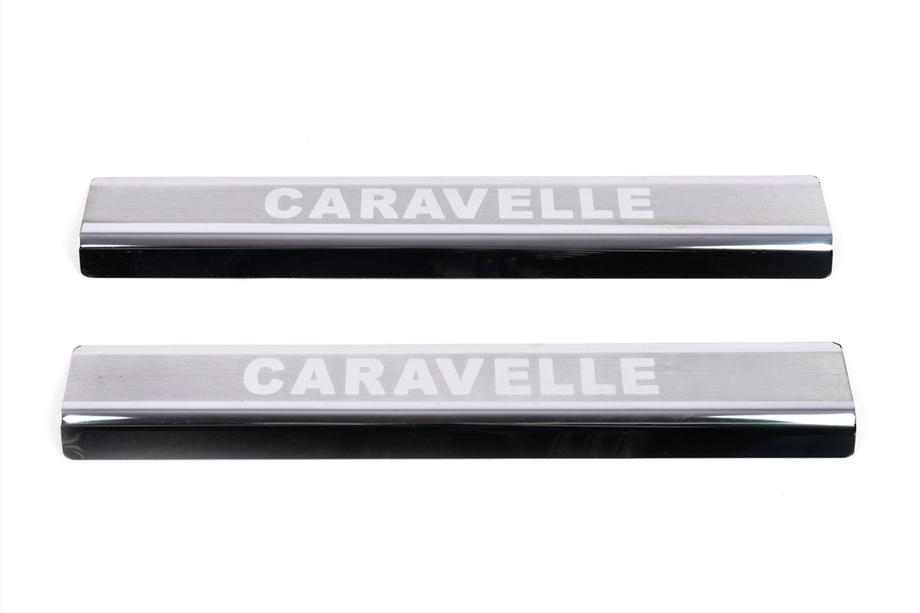 Volkswagen T5 Caravelle 2004-2010 Battitacco VIP (2 pz, acciaio inox) Foto 2