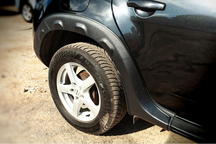 Dacia Duster 2008-2018 Allargamenti passaruota con bordini (8 pz, plastica) Image