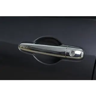 Coperture Maniglie Porta Cromate (4 pz, Acciaio Inox)