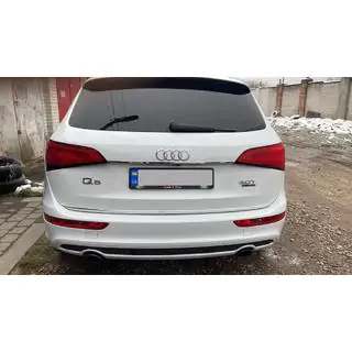 Modanatura cromata sopra la targa (acciaio inox) Audi Q5 2008-2017 foto 2