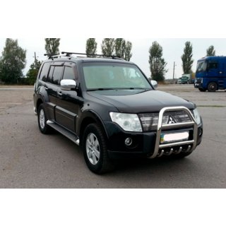 Protezione Anteriore QT011 (Acciaio Inox) Mitsubishi Pajero Wagon IV 2006-2021 foto 2