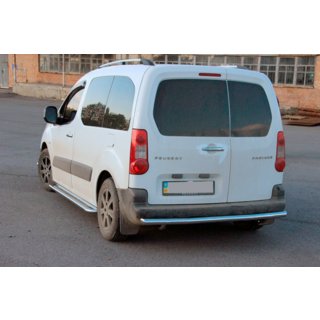 Protezione Posteriore (Acciaio Inox) Citroen Berlingo 2008-2018 foto 3