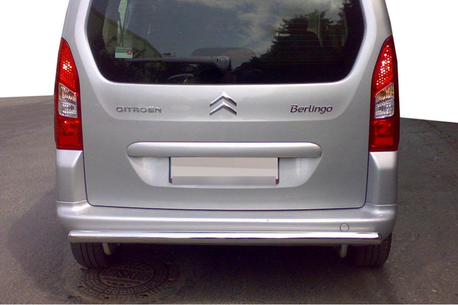 Citroen Berlingo 2008-2018 Protezione Posteriore (Acciaio Inox) 60 mm Image