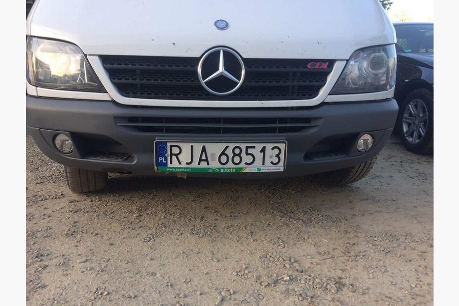 Mercedes Sprinter W901/902/903/904/905 1995–2006 Fendinebbia LED (2 pz, primerizzati per verniciatura) 70 mm, Fantom Foto 5
