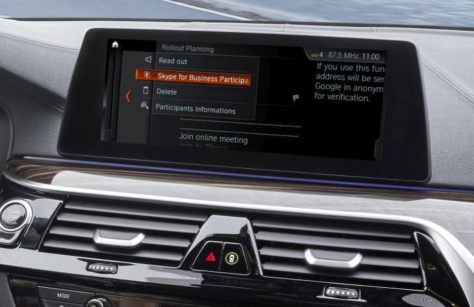 Auto BMW riceveranno un pacchetto di programmi Skype for Business
