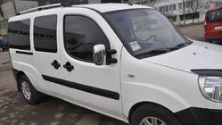 Fiat Doblo I 2005-2010 Barre Tetto Cromate Base Maxi, Piedini in Plastica foto 19
