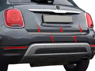 Fiat 500X 2014-2024 Modanatura bagagliaio acciaio inox foto 7