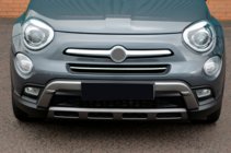 Fiat 500X 2014-2024 Protezione paraurti anteriore in acciaio inox foto 5
