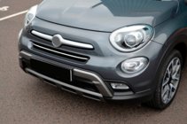 Fiat 500X 2014-2024 Protezione paraurti anteriore in acciaio inox foto 4