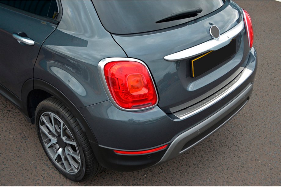 Fiat 500X 2014-2024 Protezione Paraurti Posteriore OmsaLine Acciaio Inox Image