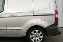Ford Courier 2014-2023 Modanature Porta Scorrevole in Acciaio Inox (2 pz) foto 1