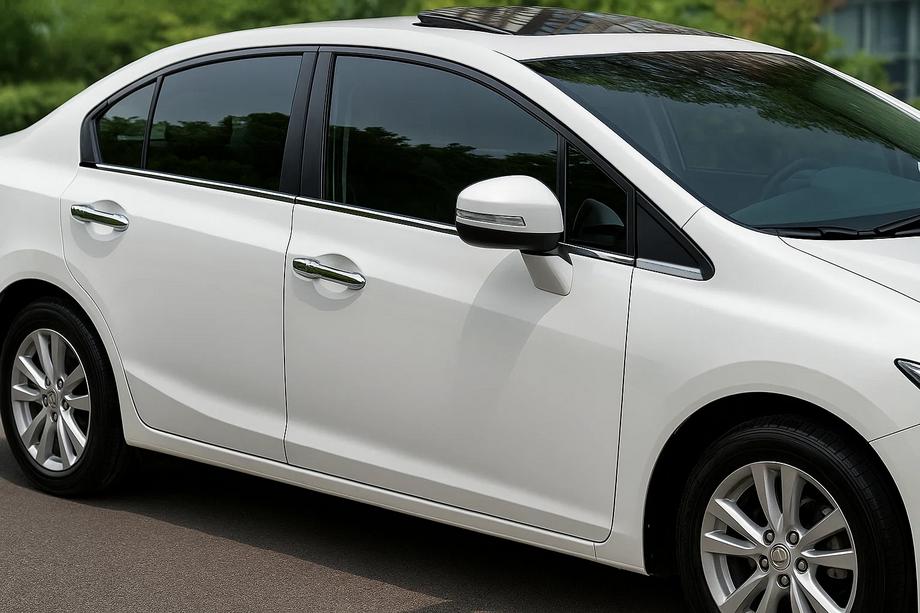 Honda Civic Sedan IX 2011-2016 Cornici esterne finestrini acciaio inox OmsaLine (6 pz) Image