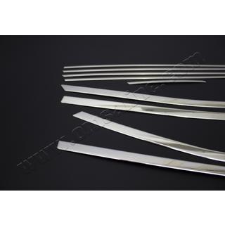 Set completo cornici finestrini (10 pz, acciaio inox) foto 3