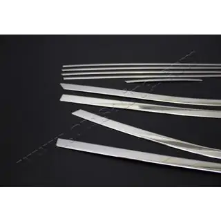 Set completo cornici finestrini (10 pz, acciaio inox) foto 3