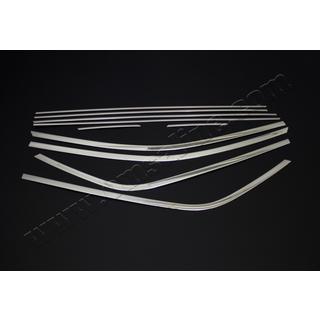 Set completo cornici finestrini (10 pz, acciaio inox) foto 4