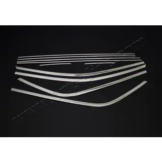 Set completo cornici finestrini (10 pz, acciaio inox) foto 4