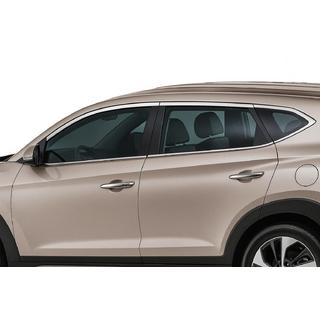 Cornici superiori finestrini acciaio inox (10 pz) Hyundai Tucson TL 2016-2021 foto 1