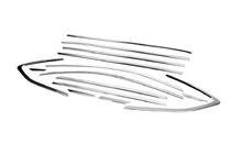 Hyundai Tucson TL 2016-2021 Set completo cornici finestrini (14 pz, acciaio inox) foto 3