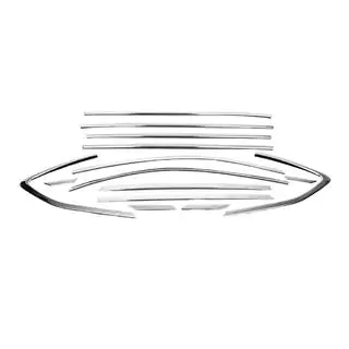 Set completo cornici finestrini (14 pz, acciaio inox) Hyundai Tucson TL 2016-2021 foto 2