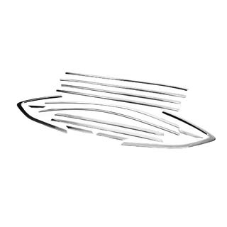 Set completo cornici finestrini (14 pz, acciaio inox) Hyundai Tucson TL 2016-2021 foto 3