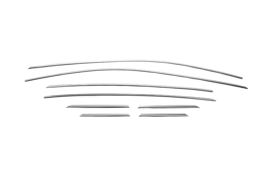 Opel Astra K 2016-2021 Cornici Finestrini Acciaio Inox Superiore Foto 8