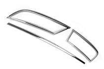 Skoda Superb 2015-2024 Protezione terminale paraurti posteriore OmsaLine (3 pz, acciaio inox) foto 3