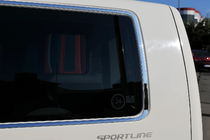Volkswagen T6 2015-2024 Set completo cornici finestrini (14 pz, acciaio inox) foto 2