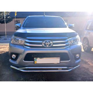 Parabullbar anteriore doppio Vegas (2015-2020, acciaio inox) Toyota Hilux 2015- foto 3