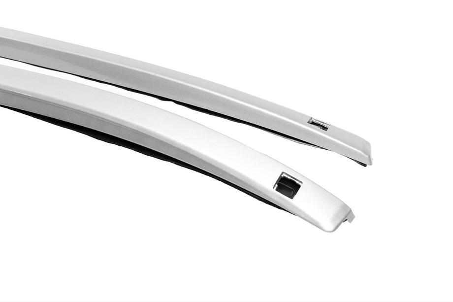 Honda CRV 2012-2016 Corrimano longitudinali integrati sul tetto grigi OEM (plastica ABS, montaggio a bulloni) Foto 6