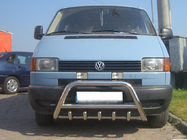 Volkswagen T4 Transporter 1990-2003 Protezione Anteriore WT003 60mm Acciaio Inox 50mm, con scritta foto 8