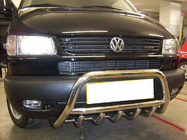 Volkswagen T4 Transporter 1990-2003 Protezione Anteriore WT003 60mm Acciaio Inox 50mm, con scritta foto 10