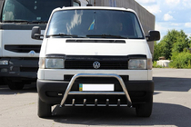 Volkswagen T4 Transporter 1990-2003 Protezione Anteriore WT003 60mm Acciaio Inox 50mm, con scritta foto 11