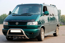 Volkswagen T4 Transporter 1990-2003 Protezione Anteriore WT003 60mm Acciaio Inox 50mm, con scritta foto 12