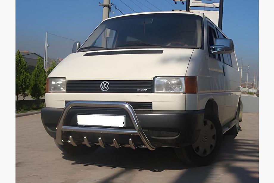 Volkswagen T4 Transporter 1990-2003 Protezione Anteriore WT003 60mm Acciaio Inox 60mm, senza scritta Foto 9