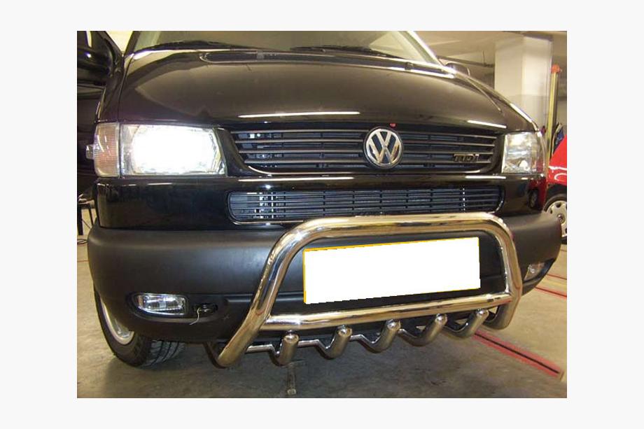Volkswagen T4 Transporter 1990-2003 Protezione Anteriore WT003 60mm Acciaio Inox 60mm, senza scritta Foto 10