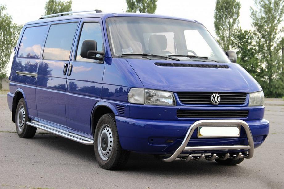Volkswagen T4 Transporter 1990-2003 Protezione Anteriore WT003 60mm Acciaio Inox 60mm, senza scritta Foto 4