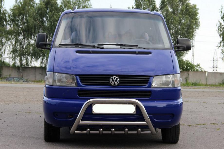 Volkswagen T4 Transporter 1990-2003 Protezione Anteriore WT003 60mm Acciaio Inox 60mm, senza scritta Foto 2