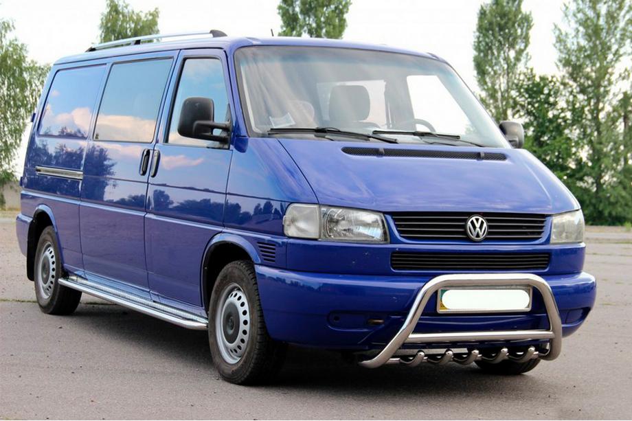 Volkswagen T4 Transporter 1990-2003 Protezione Anteriore WT003 60mm Acciaio Inox 60mm, senza scritta Foto 5