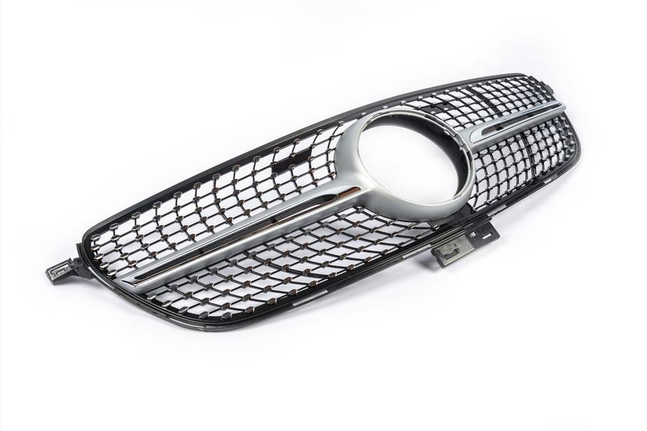 Mercedes GLE coupe C292 2015-2019 Griglia anteriore tuning (Diamond Silver) Senza telecamera Foto 3