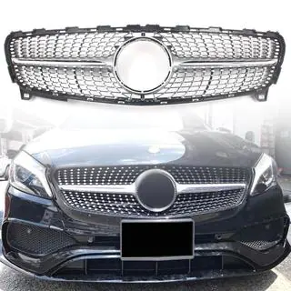 Griglia Anteriore Diamond Silver (2015-2018) Mercedes A-class W176 2012-2018 foto 1