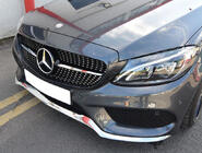 Mercedes C-class W205 2014-2021 Griglia Anteriore Diamond Silver (per Avantgarde/AMG-Line/C43 AMG) 2014-2018, senza telecamera foto 16
