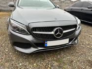 Mercedes C-class W205 2014-2021 Griglia Anteriore Diamond Silver (per Avantgarde/AMG-Line/C43 AMG) 2014-2018, senza telecamera foto 2