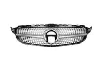 Mercedes C-class W205 2014-2021 Griglia Anteriore Diamond Silver (per Avantgarde/AMG-Line/C43 AMG) 2014-2018, senza telecamera foto 11