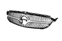 Mercedes C-class W205 2014-2021 Griglia Anteriore Diamond Silver (per Avantgarde/AMG-Line/C43 AMG) 2014-2018, senza telecamera foto 13